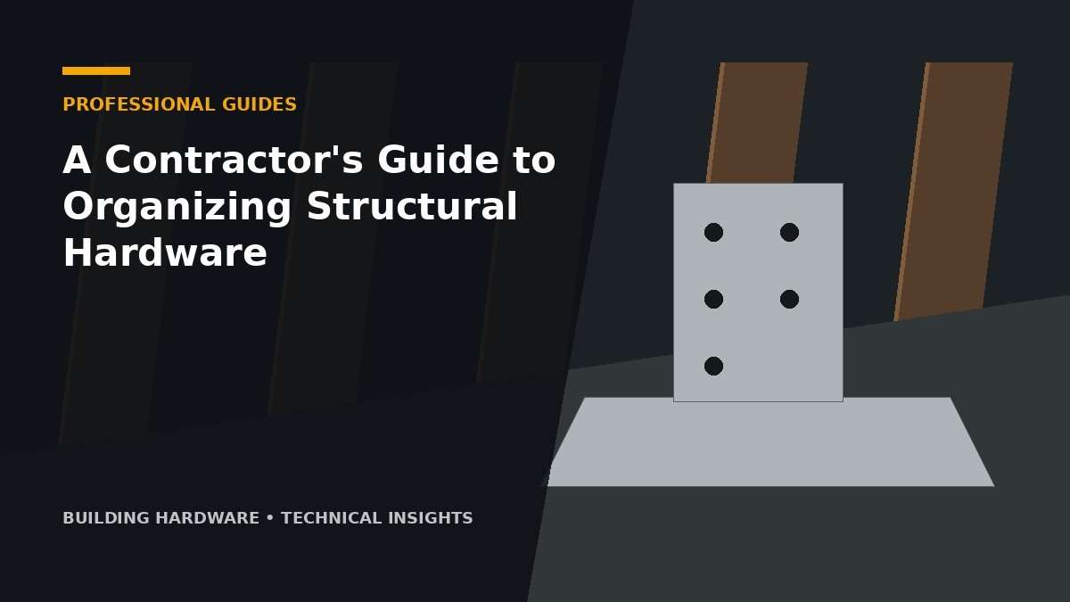 A Contractor's Guide to Organizing Structural Hardware