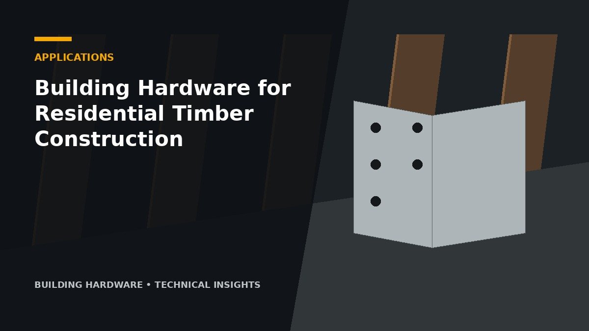 Building Hardware for Residential Timber Construction