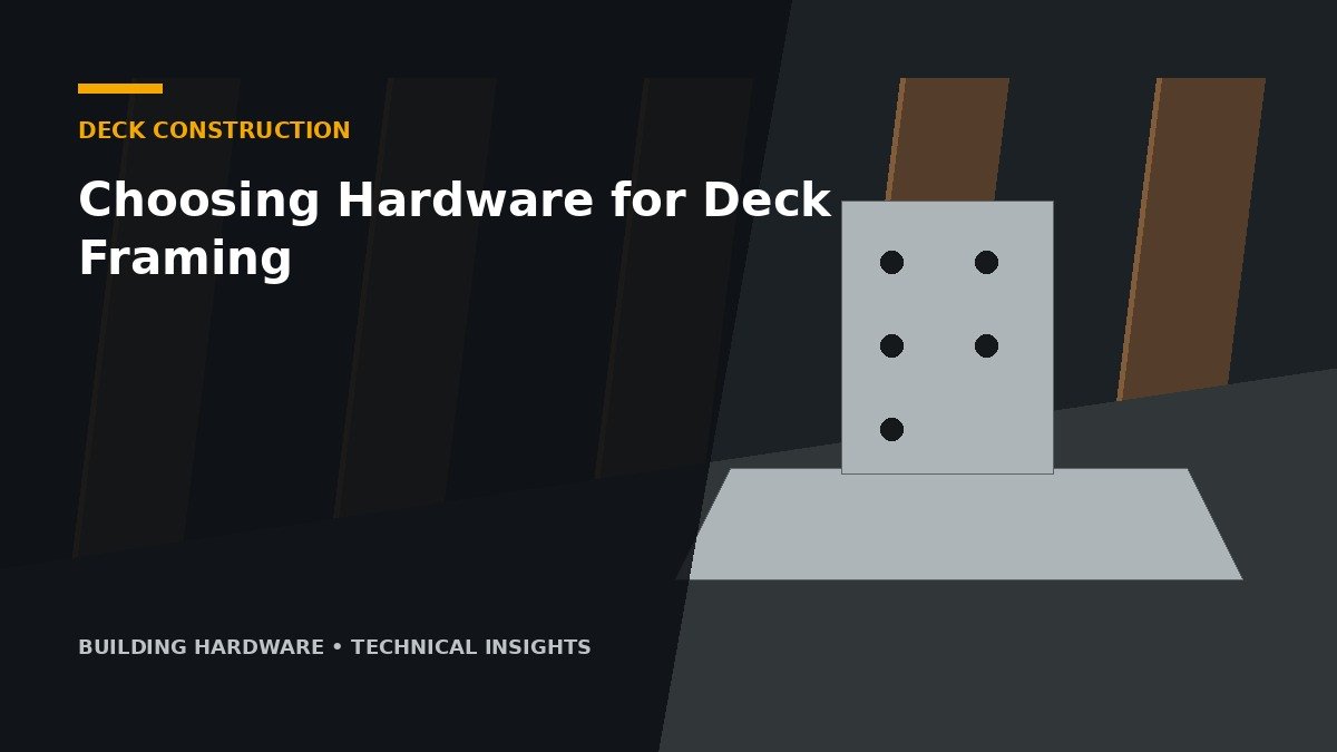 Choosing Hardware for Deck Framing