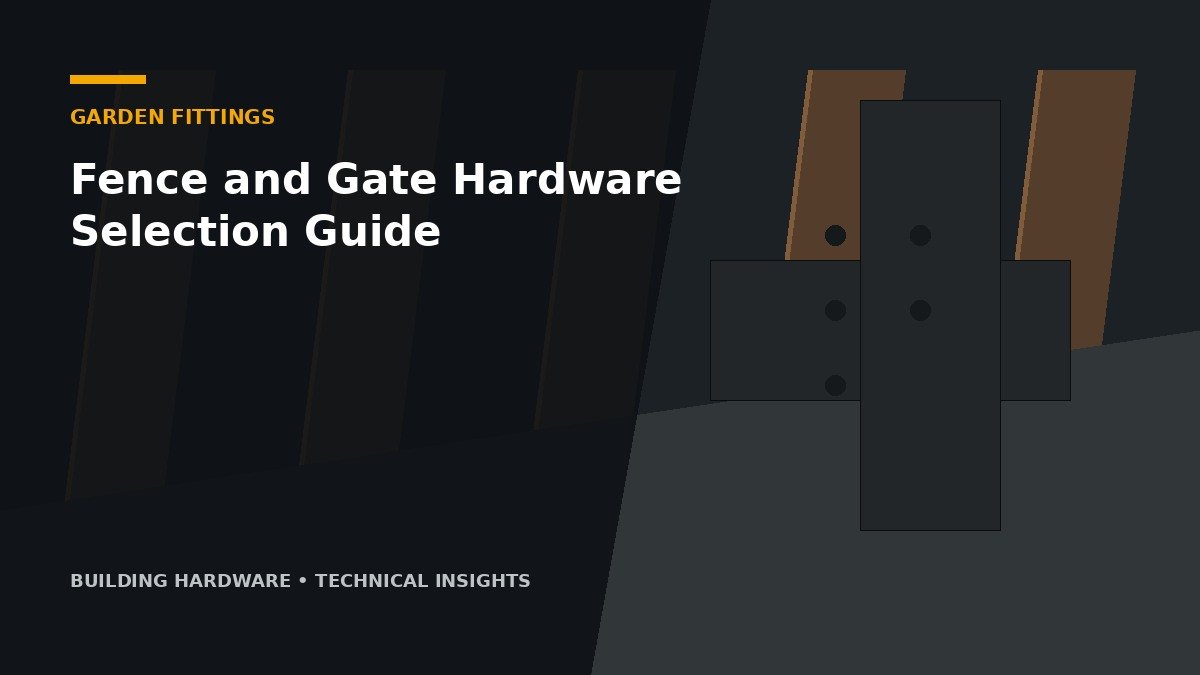 Fence and Gate Hardware Selection Guide