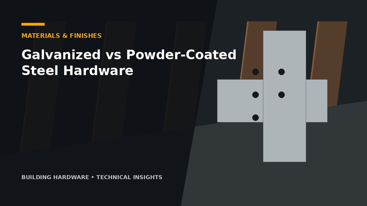 Galvanized vs Powder-Coated Steel Hardware