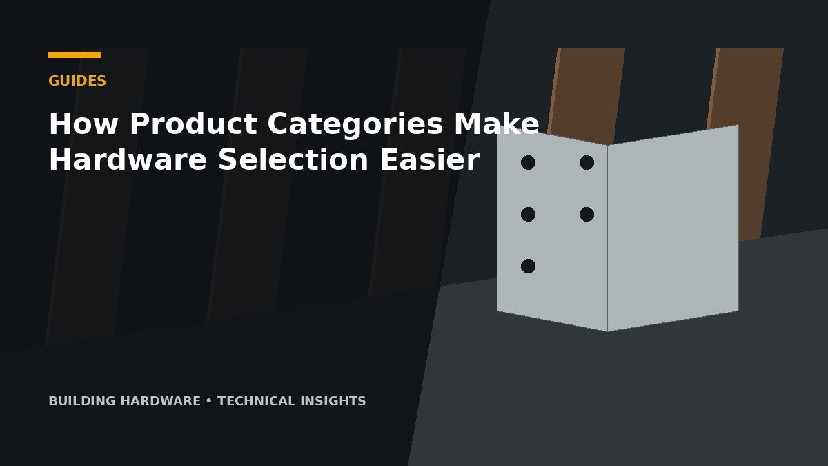 How Product Categories Make Hardware Selection Easier