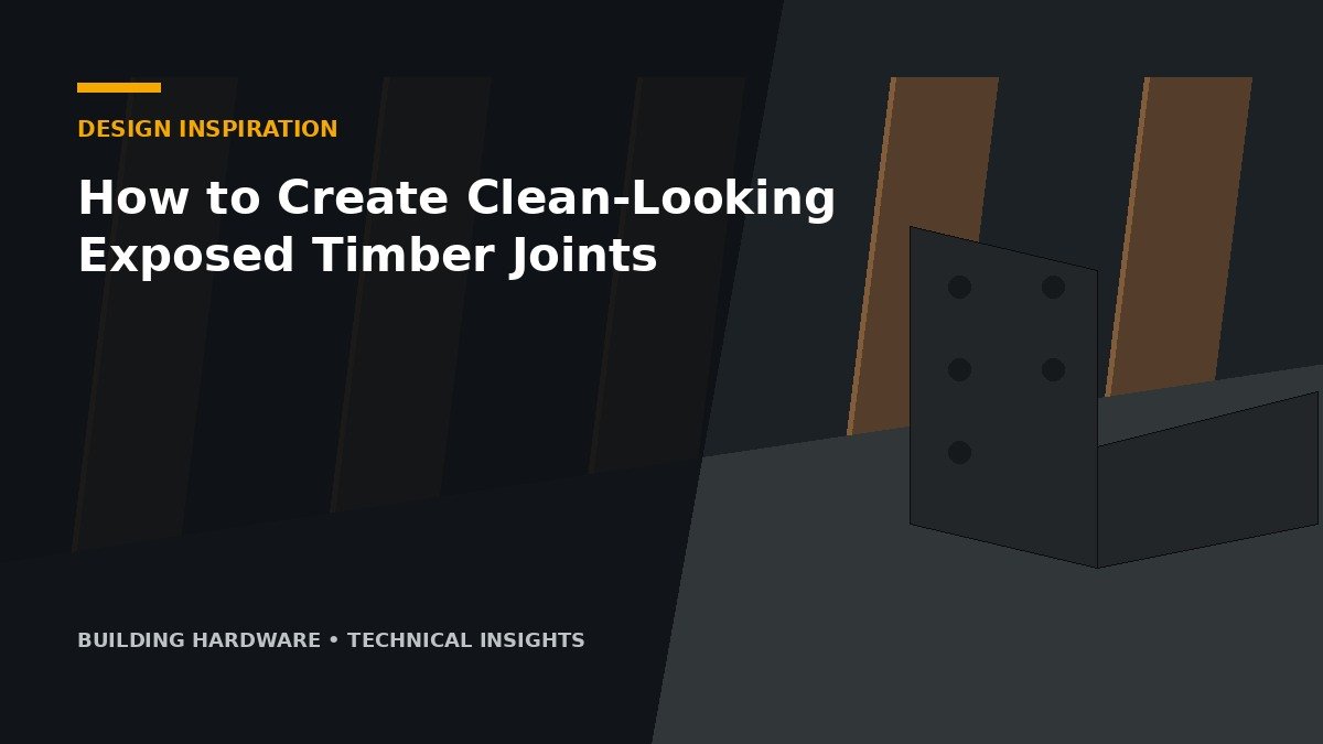 How to Create Clean-Looking Exposed Timber Joints
