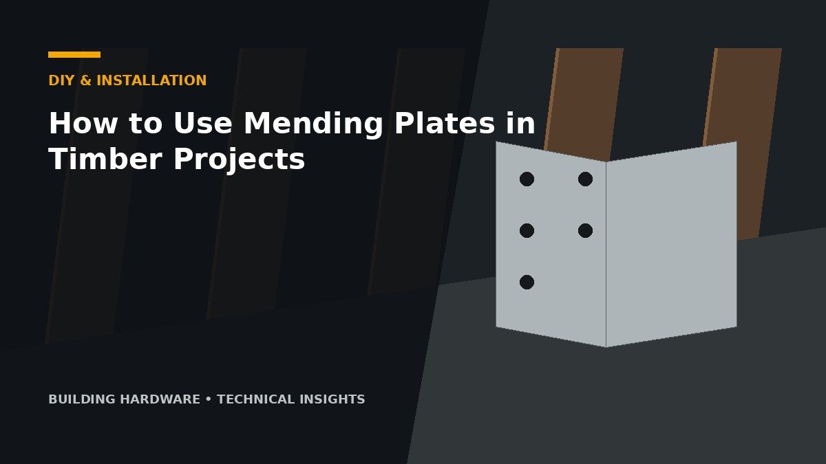 How to Use Mending Plates in Timber Projects