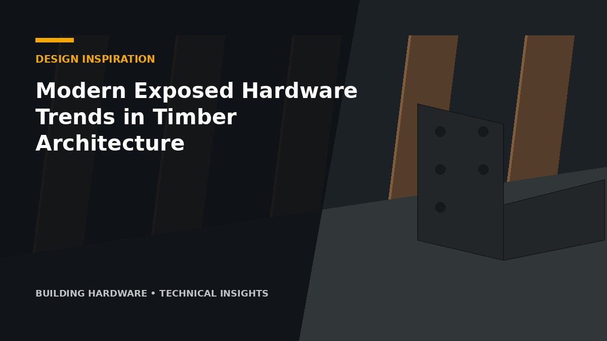 Modern Exposed Hardware Trends in Timber Architecture