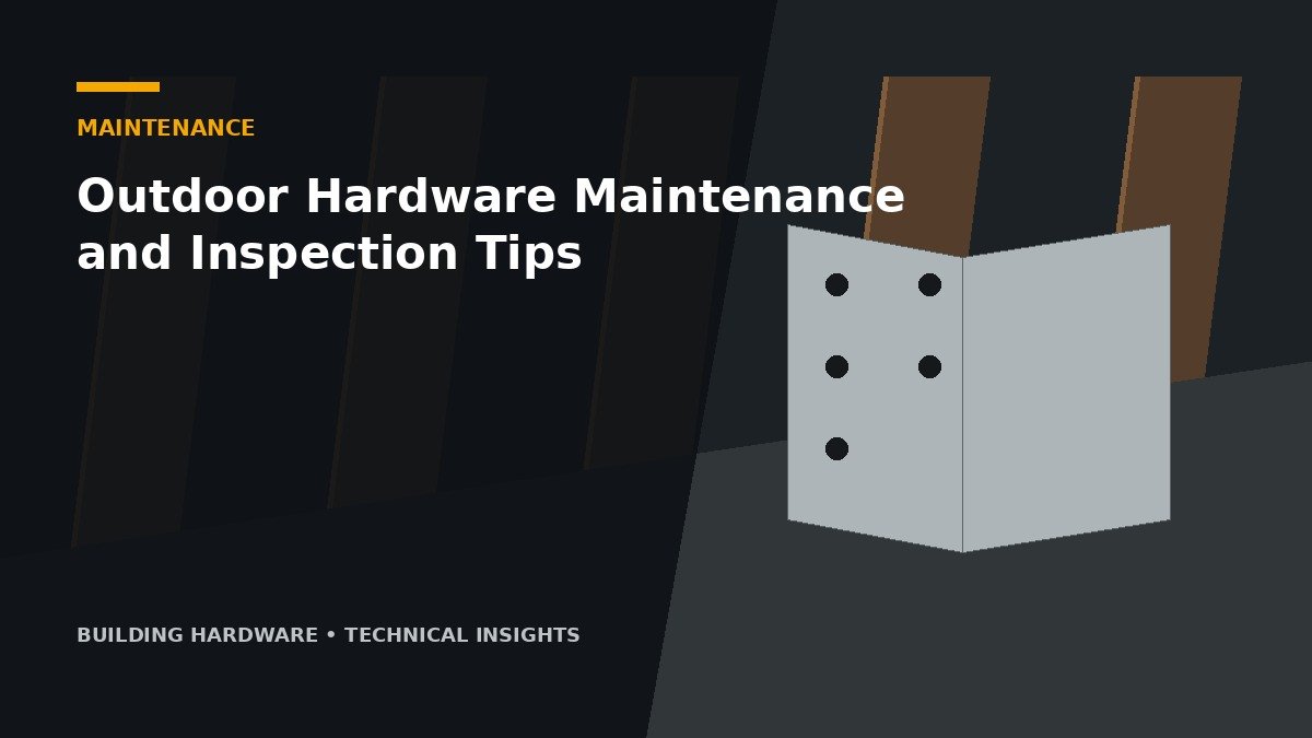 Outdoor Hardware Maintenance and Inspection Tips