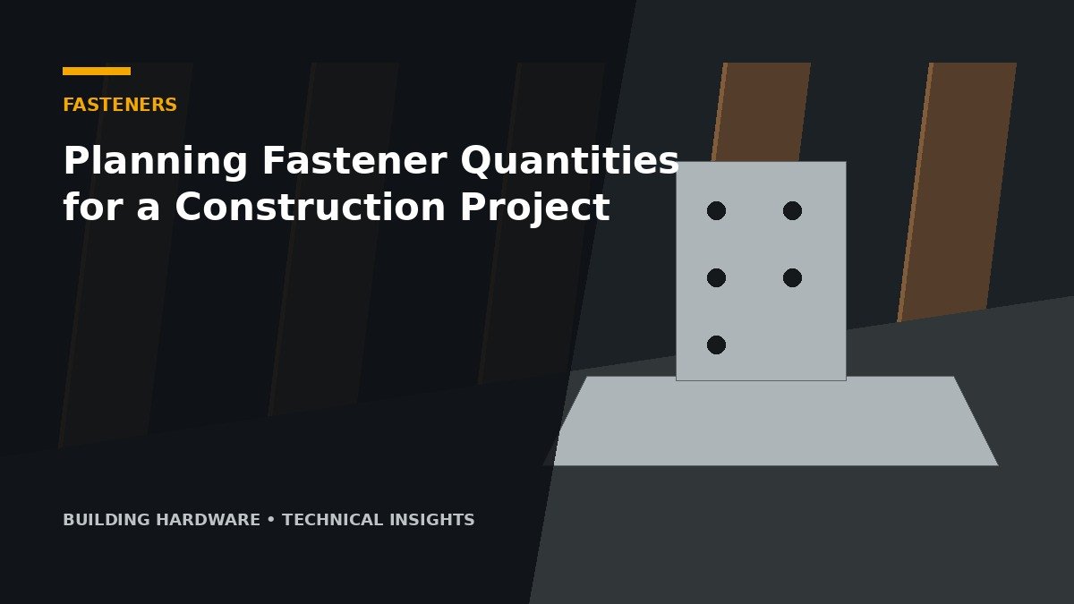 Planning Fastener Quantities for a Construction Project