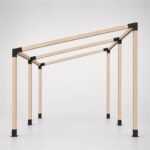 Double Sloped Roof Pergola Kit for 4x4 Wood Posts