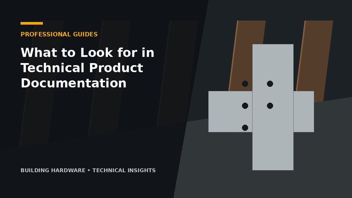 What to Look for in Technical Product Documentation